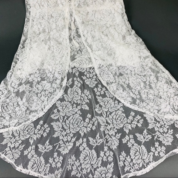 SWIMSUIT FOR WOMEN LACE COVER-UP. FRONT OPENING - Picture 4 of 4